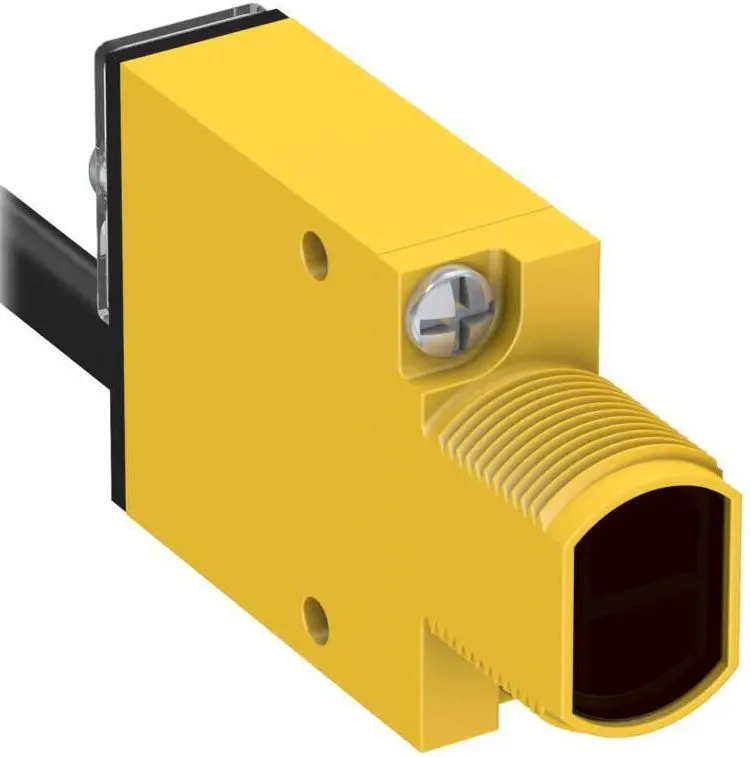 Produktfoto 1 von Banner Rechteckig Optischer Sensor, diffus, Bereich 380 mm, NPN/PNP Ausgang, Zopf QD, Hell-/dunkelschaltend