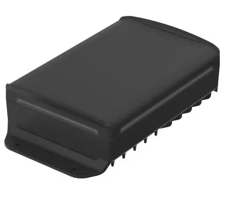 Produktfoto 1 von Bopla BoVersa; Universalgehäuse; Polycarbonat; Schwarz, Klar IP68, IP66 Breite 55.5 mm Höhe 120 mm Länge 216 mm