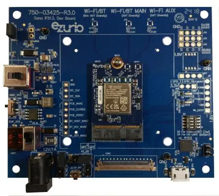 Produktfoto 1 von Ezurio WLAN-Modul 3.5 V WPA3, WPA2, WPA, TKIP, IEEE 802.11i, CKIP, AES WLAN 6E Triband 1x1 MIMO IEEE