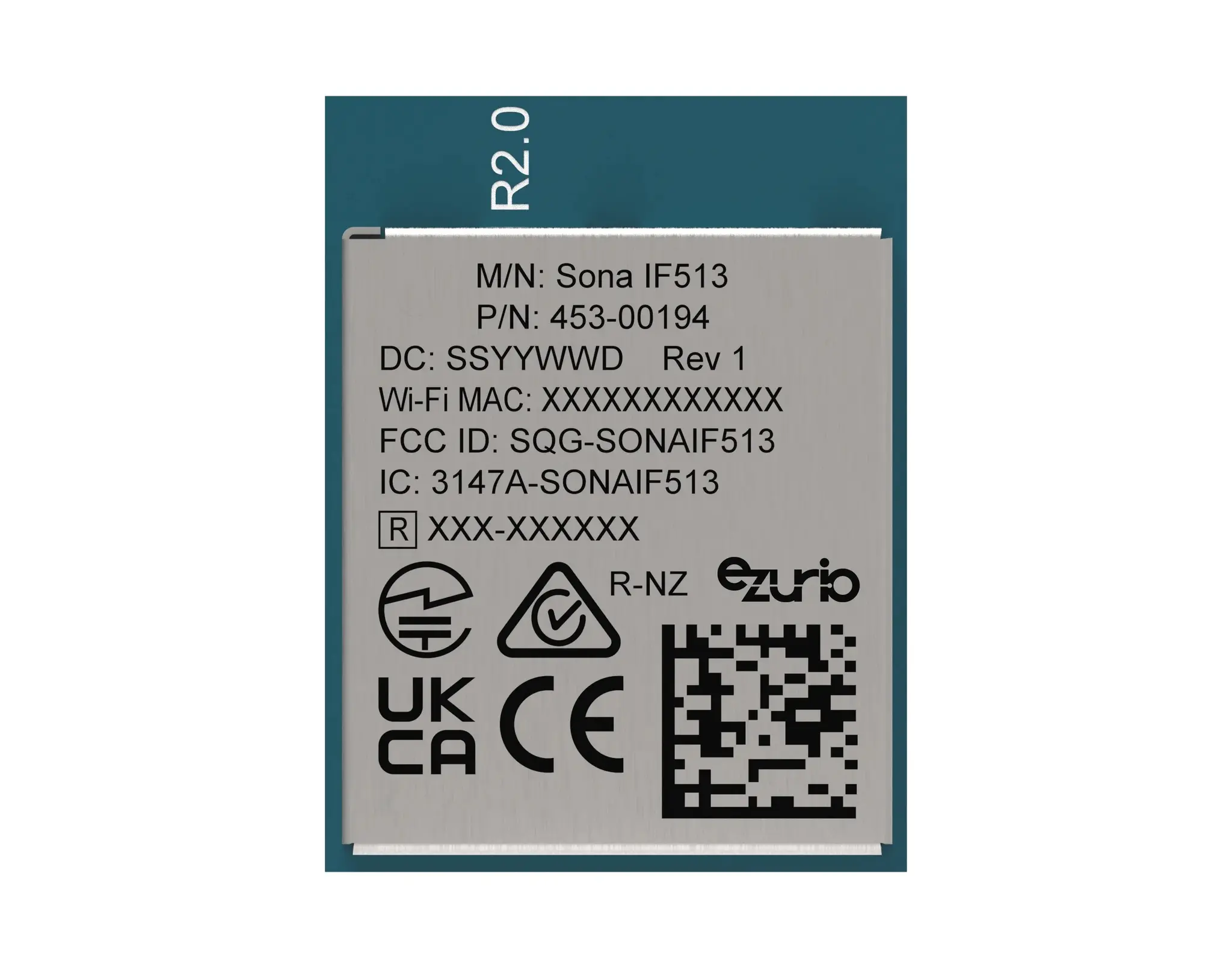Produktfoto 1 von Ezurio WLAN-Modul 3.5 V WPA3 (Enterprise), WPA2 (Enterprise), WPA 11d/h, 11ai, 11ac, 11a/b/g/n, IEEE 802.11ax, 11w, 11v,