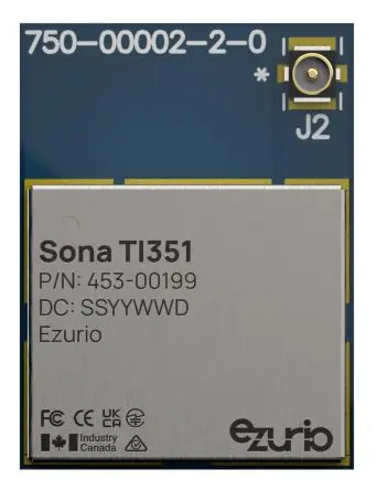 Produktfoto 1 von Ezurio WLAN-Modul 3.6 V WPA3, WPA2 WLAN 6, Bluetooth 5.4