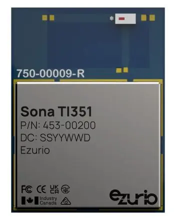 Produktfoto 1 von Ezurio WLAN-Modul 3.6 V WPA3, WPA2 Bluetooth 5.4, WLAN
