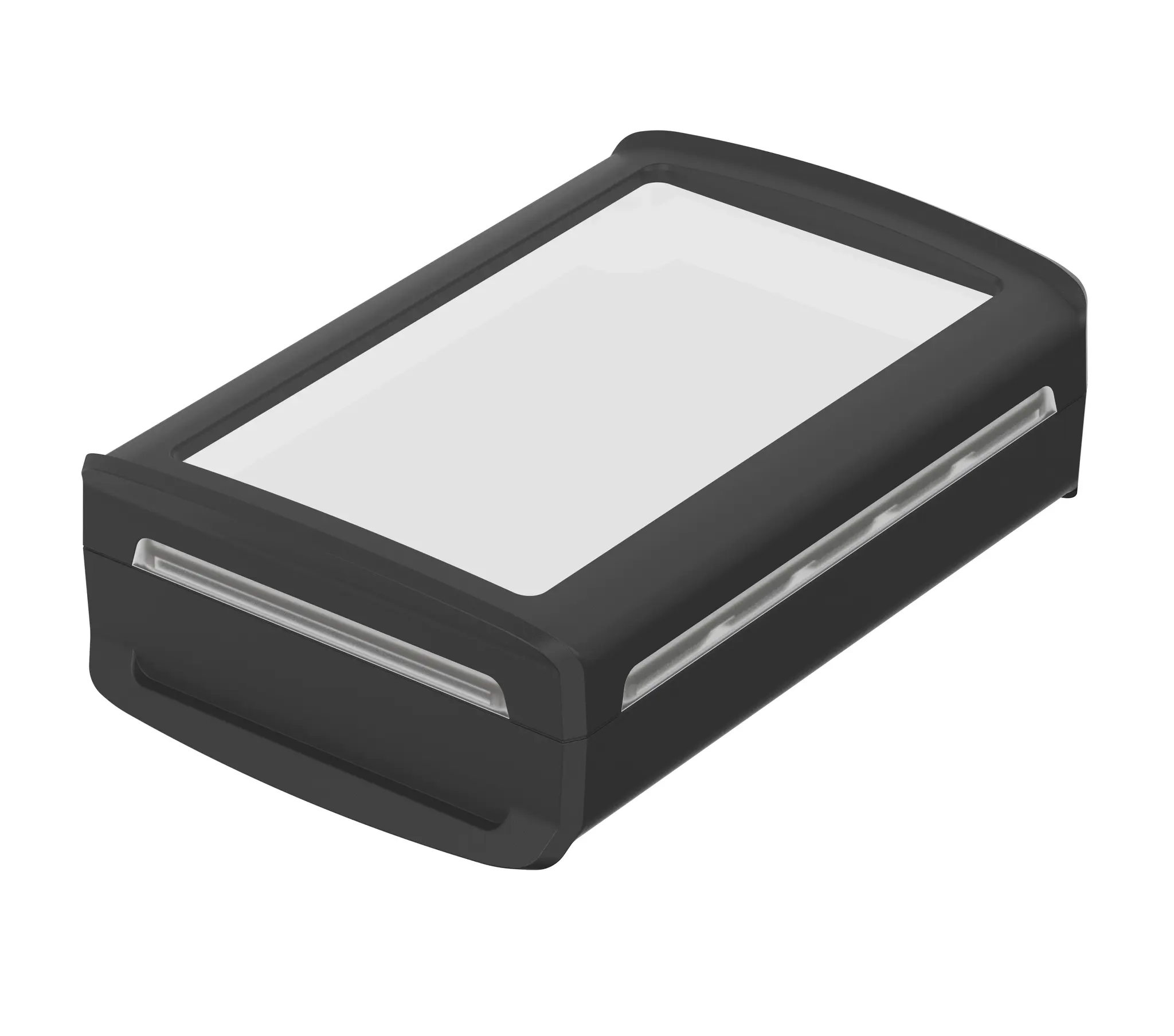 Produktfoto 1 von Bopla BoVersa; Universalgehäuse; Polycarbonat; Klar, Schwarz IP66, IP68 Breite 42 mm Höhe 88 mm Länge 134.9 mm