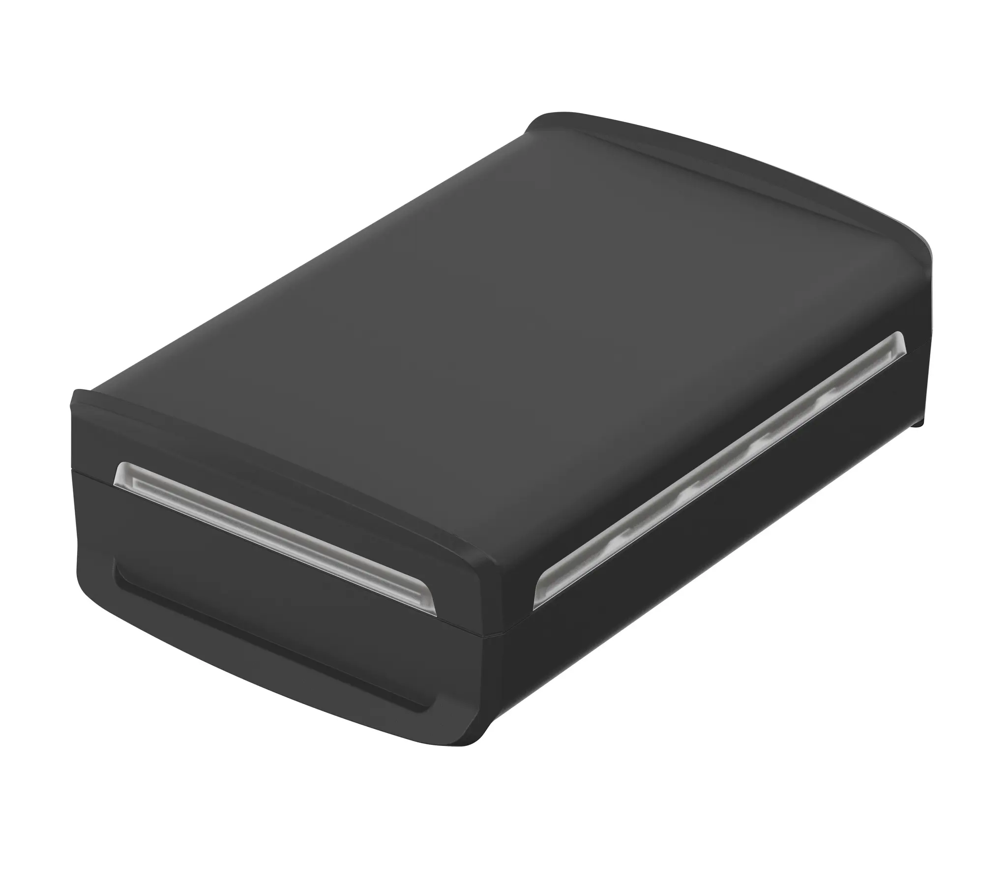 Produktfoto 1 von Bopla BoVersa; Universalgehäuse; Polycarbonat; Schwarz, Klar IP68, IP66 Breite 42 mm Höhe 88 mm Länge 134.9 mm
