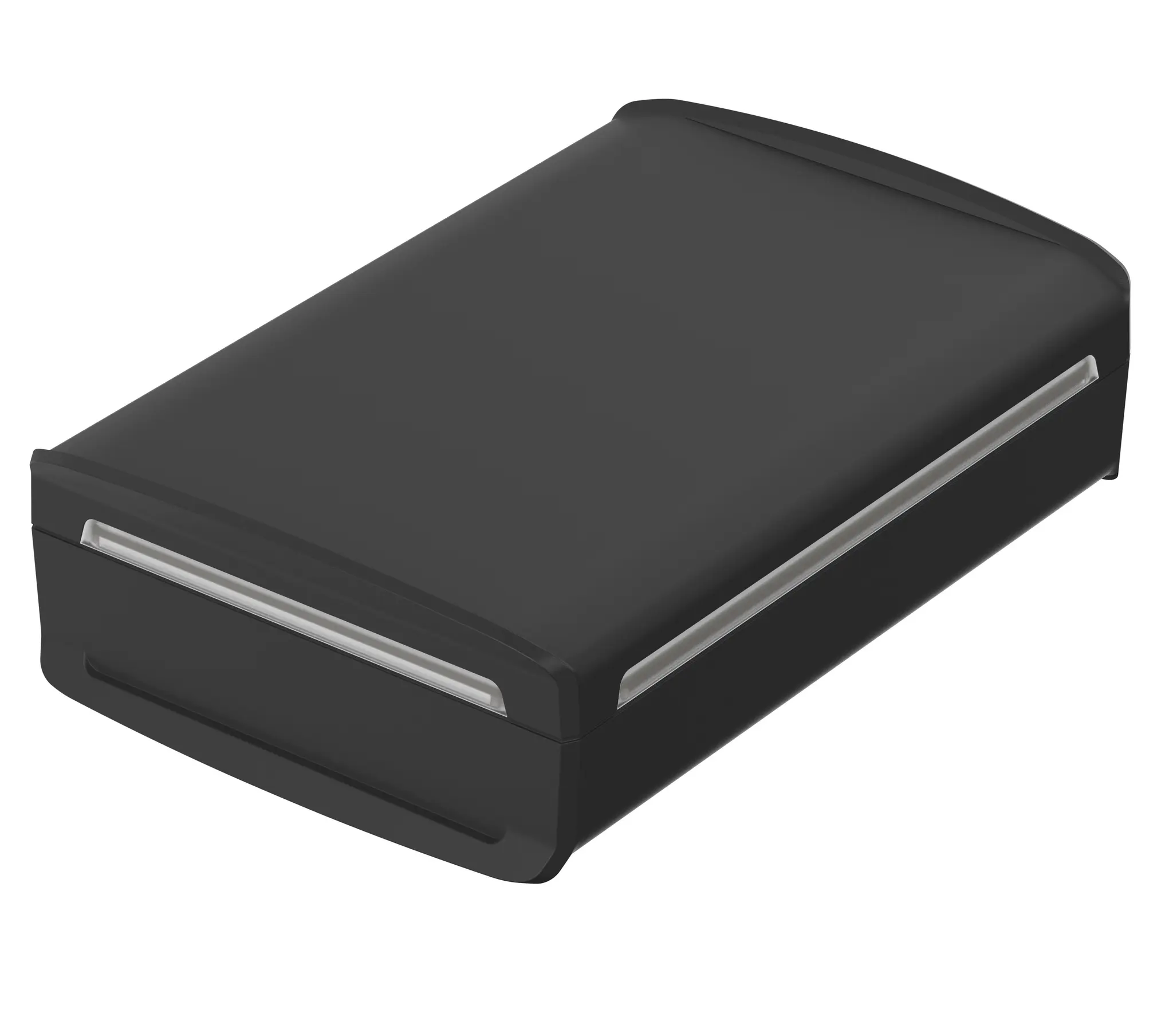 Produktfoto 1 von Bopla BoVersa; Universalgehäuse; Polycarbonat; Schwarz, Klar IP66, IP68 Breite 52 mm Höhe 120 mm Länge 180 mm