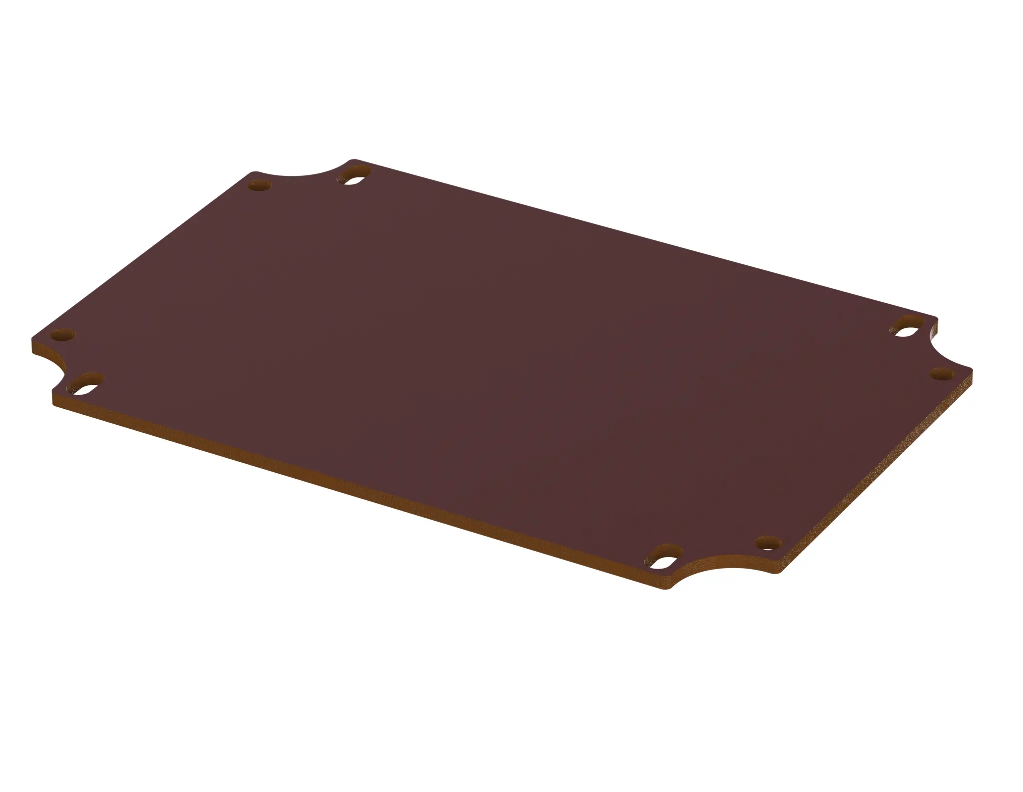 Produktfoto 1 von Bopla BoVersa; Universalgehäuse; Polycarbonat; Braun IP66, IP68 Breite 77.5 mm Höhe 2 mm Länge 114.5 mm