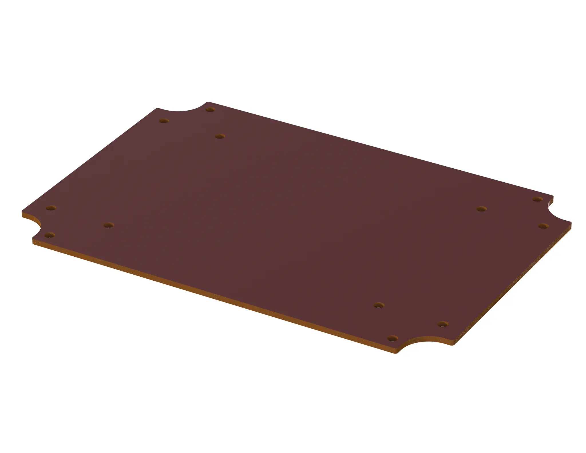 Produktfoto 1 von Bopla BoVersa; Universalgehäuse; Polycarbonat; Braun IP66, IP68 Breite 109.5 mm Höhe 2 mm Länge 159.5 mm