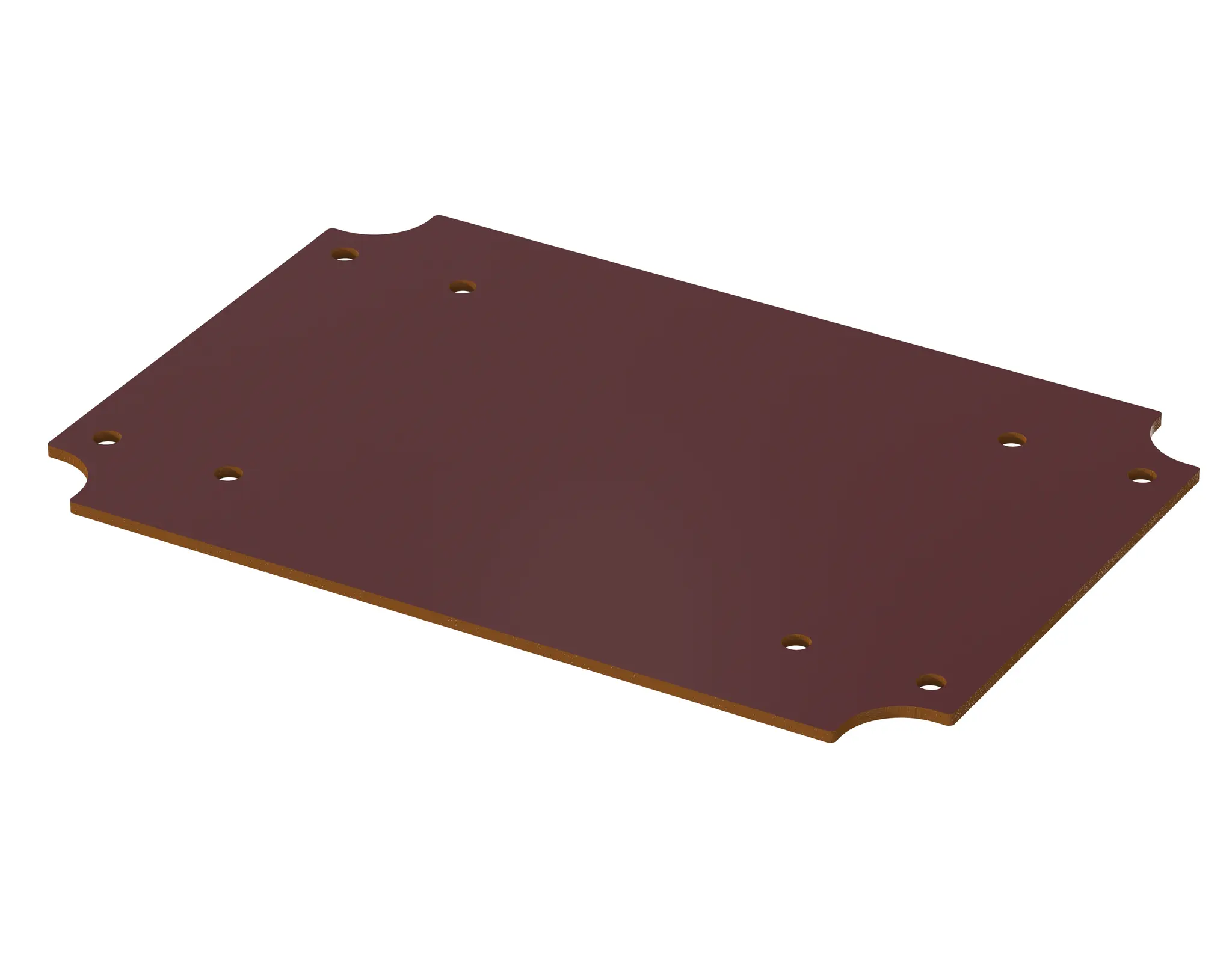 Produktfoto 1 von Bopla BoVersa; Universalgehäuse; Aluminium; Braun IP66, IP68 Breite 108.3 mm Höhe 2 mm Länge 158 mm