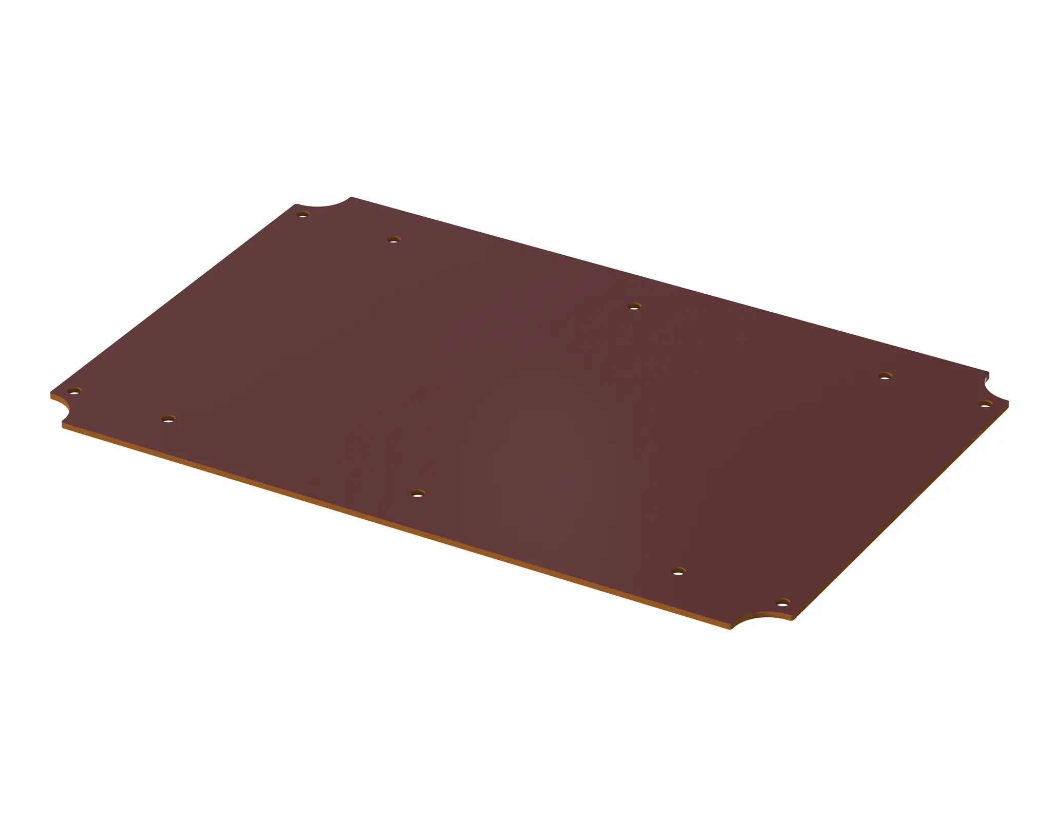 Produktfoto 1 von Bopla BoVersa; Universalgehäuse; Aluminium; Braun IP68, IP66 Breite 171.2 mm Höhe 2 mm Länge 260.6 mm