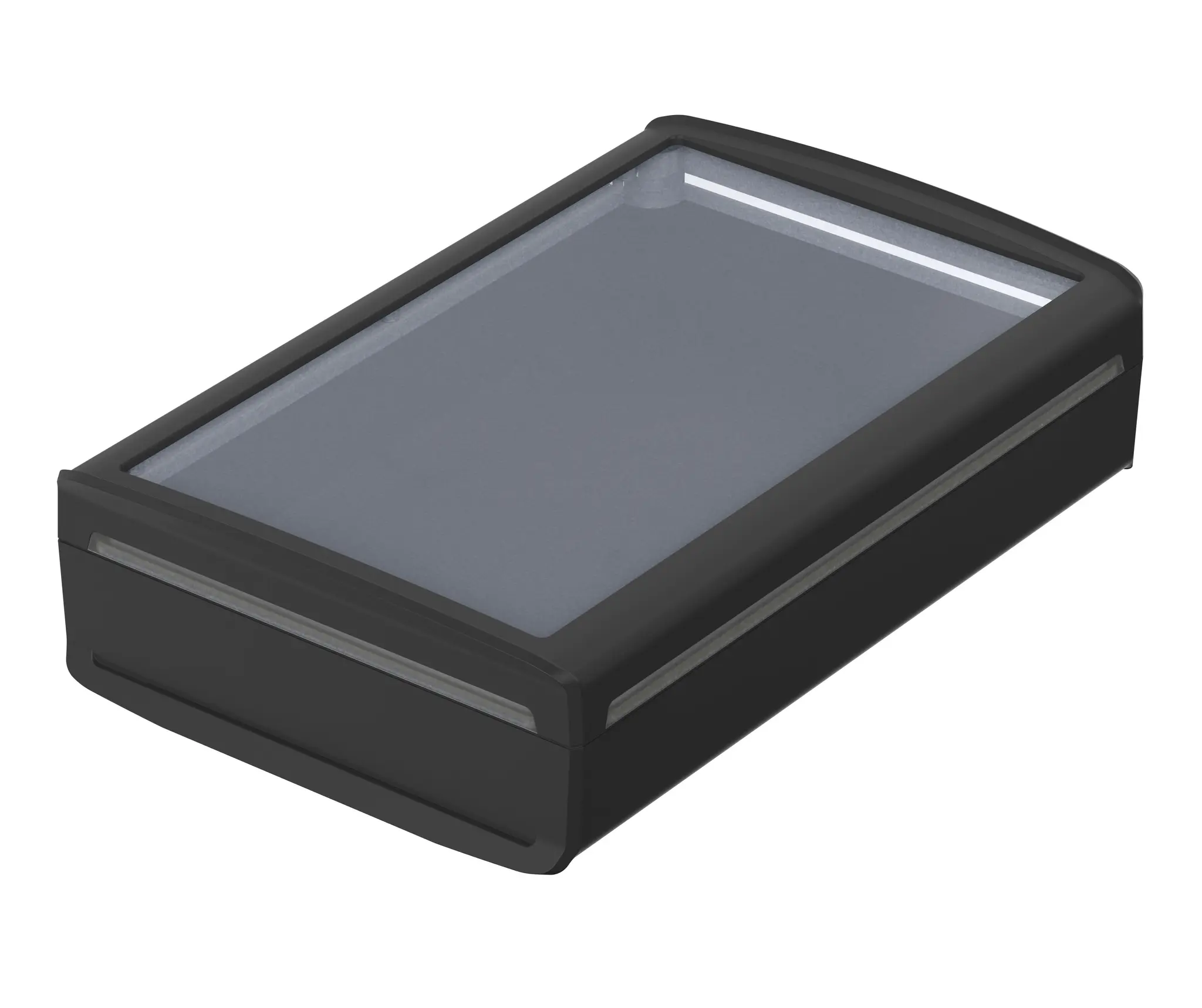 Produktfoto 1 von Bopla BoVersa; Universalgehäuse; Polycarbonat; Schwarz, Klar IP66, IP68 Breite 73 mm Höhe 185 mm Länge 287.1 mm