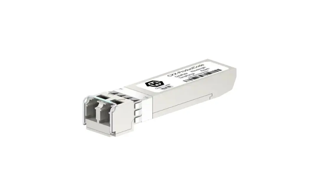 Produktfoto 1 von Huber+Suhner Transceiver, SFP, Voll-Duplex, Singlemode 11.3 Gbps 2 km, 10000Mbps
