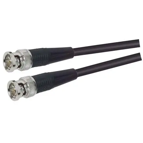 Produktfoto 1 von L-Com CC59 Koaxialkabel Stecker, 75 Ω Stecker, 10 ft, BNC, Gerade / BNC, Schwarz