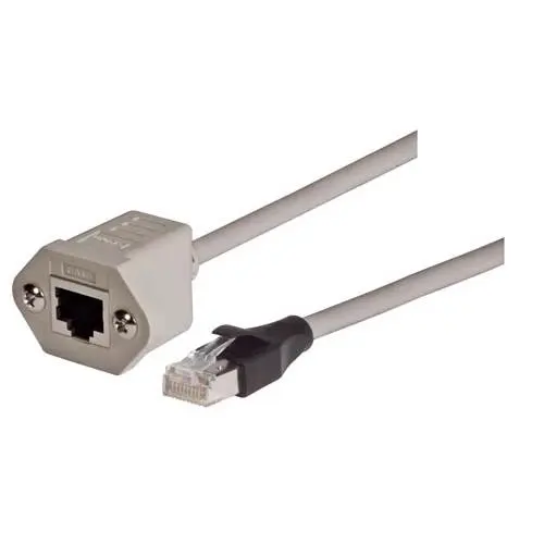 Produktfoto 1 von L-Com TRD Cat5e Cat.5e Netzwerkkabel, 10 ft, Grau, A Gerade Stecker, B RJ45 Buchse, Polyvinylchlorid Abgeschirmt