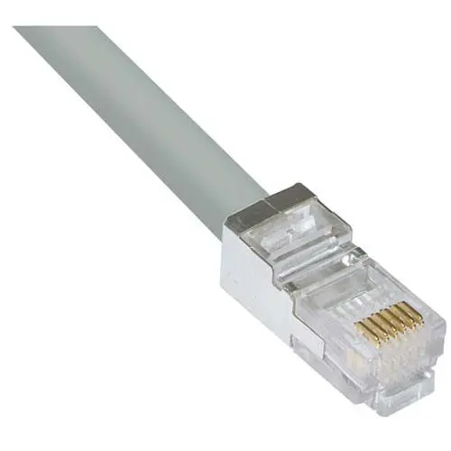 Produktfoto 1 von L-Com TRD Cat5e Cat.5e Netzwerkkabel, 20 ft, Grau, A Gerade Stecker, B RJ45 Stecker, Polyvinylchlorid Abgeschirmt