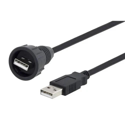 Produktfoto 1 von L-Com USB-Kabel, USB / USBA, 500mm USB 2.0