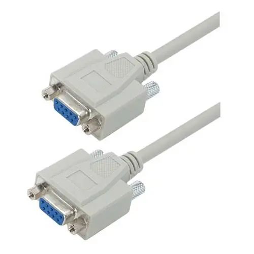 Produktfoto 1 von L-Com Kabel assembliert Buchse / D-Sub 9-polig Buchse Polyvinylchlorid, Hellgrau, RoHS