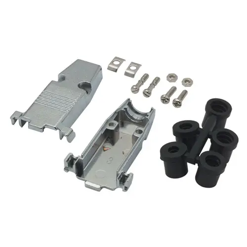 Produktfoto 1 von L-Com SD-C Haube für Sub-D Steckverbinder, Stecker/Buchse, Schwarz