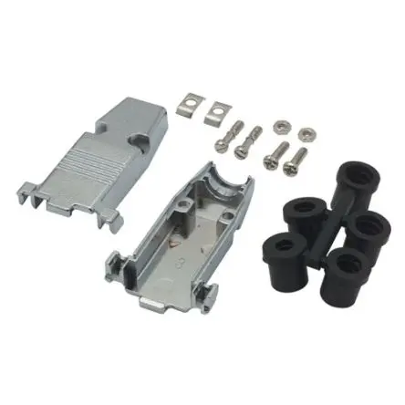 L-Com SD-C Haube für Sub-D Steckverbinder, Stecker/Buchse, Schwarz