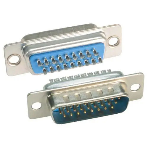 Produktfoto 1 von L-Com SDH D-Sub-Steckverbinder 2 Gerade, 26-polig 2.3 mm Raster, Schraubanschlussklemme Stecker, mit Abdrückschraube