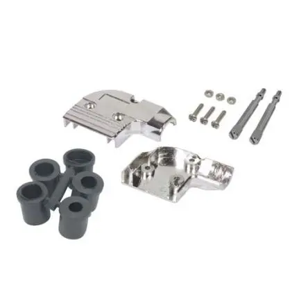 Produktfoto 1 von L-Com SDR Haube für Sub-D Steckverbinder, 9 Kontakte, Stecker/Buchse, Schwarz