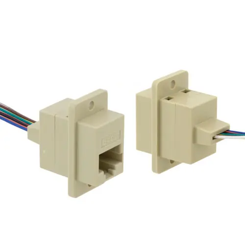 Produktfoto 1 von L-Com ECJ RJ-Steckverbinder, RJ45 Typ Modularer Steckverbinder, L. 254 mm, Anschlüsse 1 Port