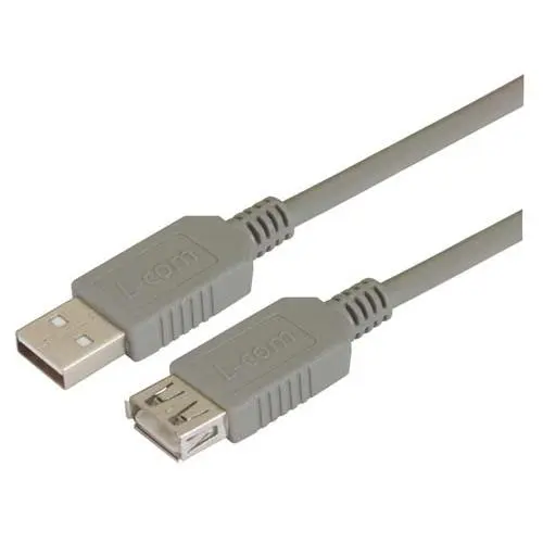 Produktfoto 1 von L-Com USB-Kabel, USB / USBA, 3m USB 2.0
