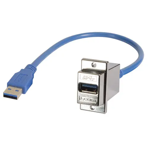 Produktfoto 1 von L-Com USB-Kabel, USB / USBA, 1m USB 3.0