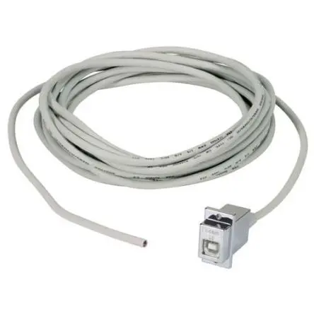 Produktfoto 1 von L-Com Stecker ECUSBAA USB-Kabel, USB-Typ B Stecker / USB-Typ B, 5 m USB 2.0 Hellgrau