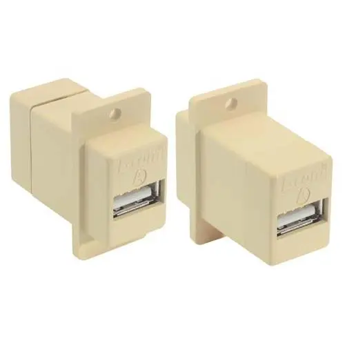 Produktfoto 1 von L-Com, Gerade ECF504-UAA USB-Steckverbinder Stecker USB Typ A 1, Panel USB 2.0