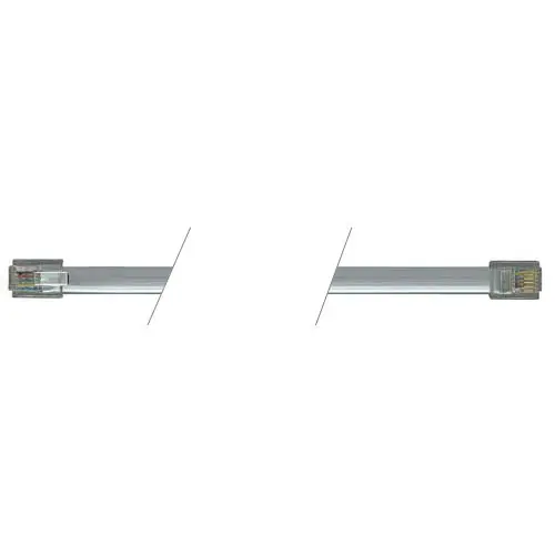 Produktfoto 1 von L-Com TDC Flachbandkabel Abgeschlossen, Anschluss A RJ11