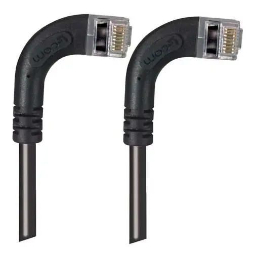 L-Com TRD Cat5e Cat.5e Netzwerkkabel, 2 m, Schwarz, A Gerade Stecker, B RJ45 Stecker, Polyvinylchlorid Abgeschirmt