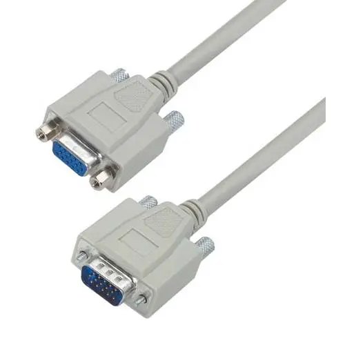 Produktfoto 1 von L-Com CHD15 Kabel assembliert / D-Sub, 15-polig Stecker Buchse, 5 ft Polyvinylchlorid, Hellgrau, CE2011/65/EU(RoHS