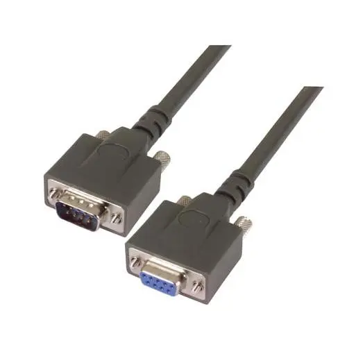 Produktfoto 1 von L-Com Kabel assembliert / DB9 Buchse / DB9 Stecker Polyvinylchlorid, Pantone 445C, UL STYLE: 2464, RoHS Compliant