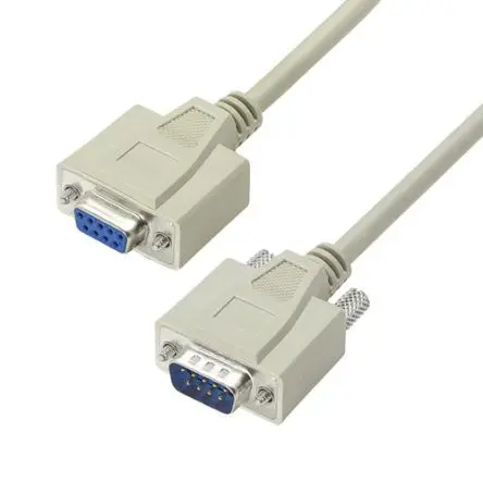Produktfoto 1 von L-Com Kabel assembliert / D-Sub, 9-polig Stecker / D-Sub 9-polig Buchse, 2.5 ft Polyvinylchlorid, Hellgrau,