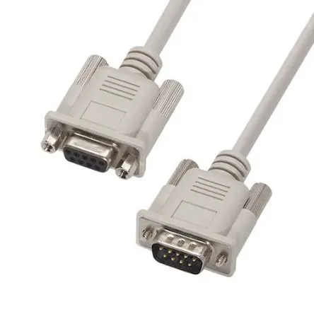 Produktfoto 1 von L-Com Kabel assembliert / D-Sub, 9-polig Buchse / D-Sub 9-polig Stecker, 5 ft Polyvinylchlorid, Hellgrau, RoHS