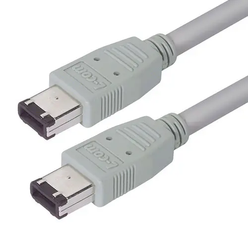 Produktfoto 1 von L-Com Firewire-Kabel 6-polig, Stiftleiste, 500 mm, Grau