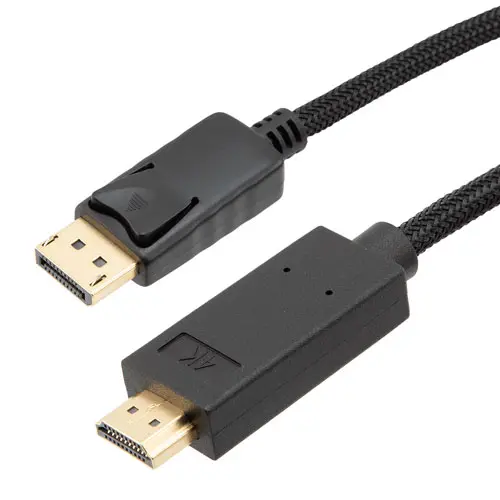 Produktfoto 1 von L-Com, Stecker DisplayPort-Kabel A DisplayPort B HDMI - Stecker, 3 m Polyvinylchlorid