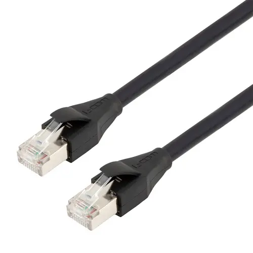 Produktfoto 1 von L-Com TRD Cat7 Cat7-Kabel, 5 m, Schwarz Abgeschirmt, Aussen ø 6 mm Außen-ø , Raucharm halogenfrei