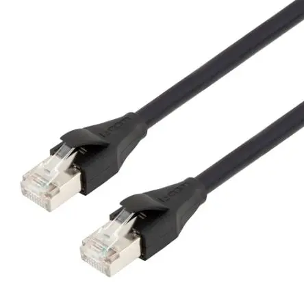 Produktfoto 1 von L-Com TRD Cat7 Cat7-Kabel, 5 m, Schwarz Abgeschirmt, Aussen ø 6 mm Außen-ø , Raucharm halogenfrei