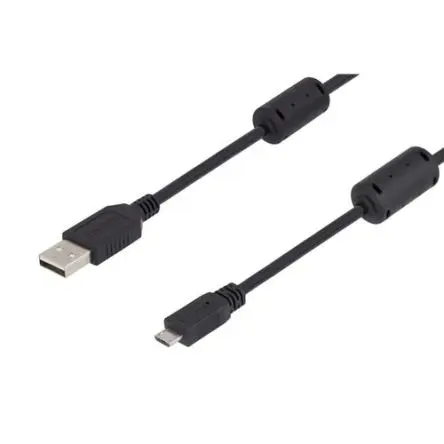 Produktfoto 1 von L-Com Stecker U2A00003 USB-Kabel, USB Typ A Stecker / Micro-USB Typ B, 2 m USB 2.0 Schwarz