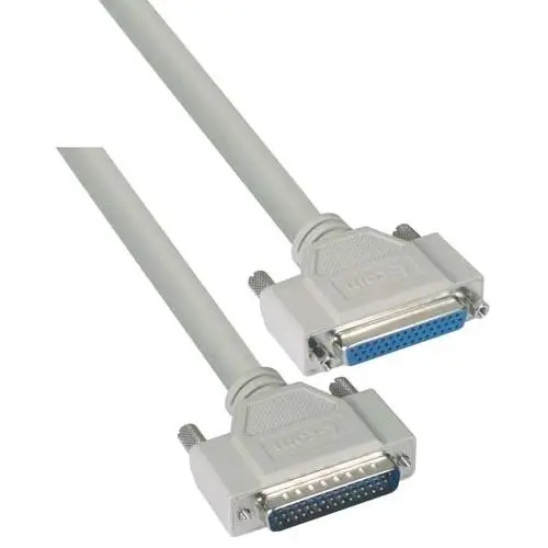 L-Com CHD44MF Kabel assembliert / D-Sub, 44-polig Stecker Buchse Polyvinylchlorid, Hellgrau, RoHS, CE2011/65/EU