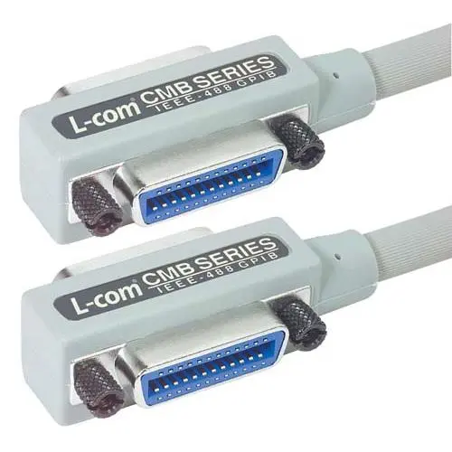 L-Com Parallel-Kabel 24-polig, Stiftleiste Stecker Buchse, Beige