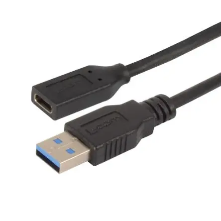 Produktfoto 1 von L-Com Stecker CAU31CAF USB-Kabel, USB Stecker / USB Typ A, 2 m USB 3.0 Schwarz