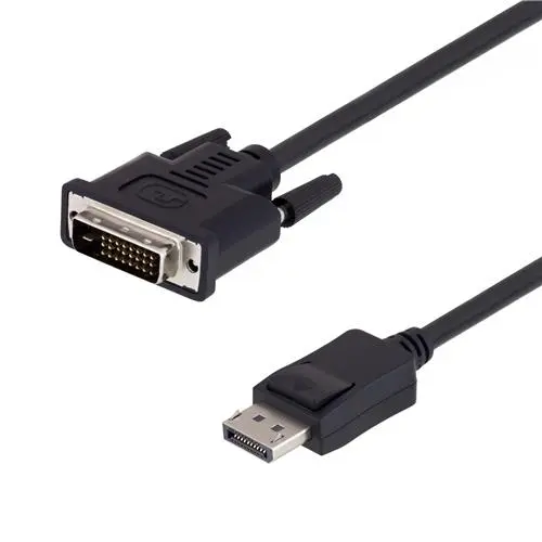Produktfoto 1 von L-Com DVI-Kabel A DisplayPort, 3 ft Raucharm halogenfrei Schwarz