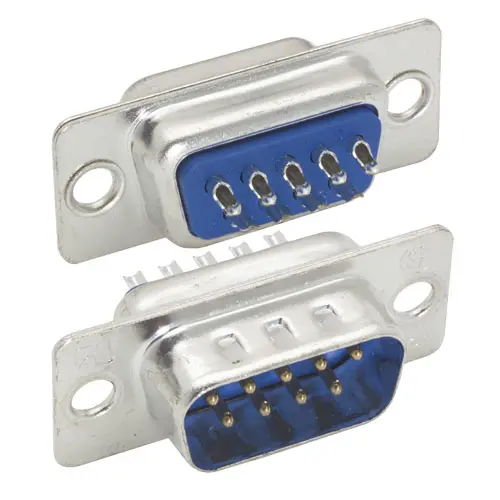 Produktfoto 1 von L-Com SD9 D-Sub-Steckverbinder 1 Gerade, 9-polig 2.8 mm Raster, Schraubanschlussklemme Stecker, mit Abdrückschraube