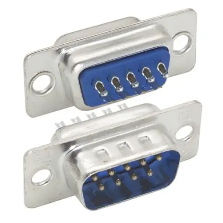 Produktfoto 1 von L-Com SD9 D-Sub-Steckverbinder 1 Gerade, 9-polig 2.8 mm Raster, Schraubanschlussklemme Stecker, mit Abdrückschraube