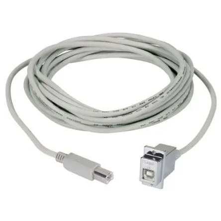 Produktfoto 1 von L-Com, Gerade USB2.0 USB-Steckverbinder Stecker USB-Typ B 1, Panel USB 2.0