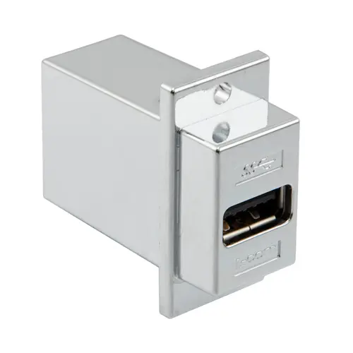 Produktfoto 1 von L-Com, Gerade ECF504-30-UAAS-HR USB-Steckverbinder Buchse USB Typ A 1, Panel USB 3.0