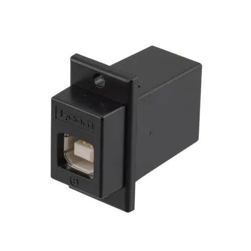 L-Com, Gerade ECF504B-UBA USB-Steckverbinder Stecker USB-Typ B 1, Panel USB 2.0