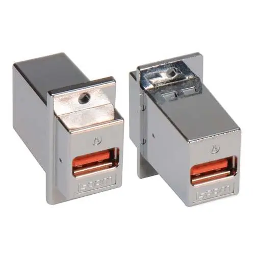 Produktfoto 1 von L-Com, Gerade ECF504-UAAS-HR USB-Steckverbinder Stecker USB Typ A 1, Panel USB 2.0